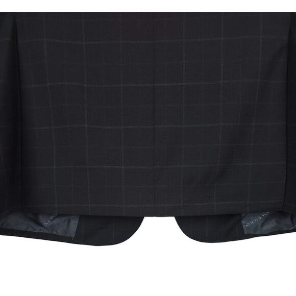Armani Exchange Men's Slim-Fit Stretch Wool Suit Jacket Black Windowpane 38R NWT - Picture 6 of 7